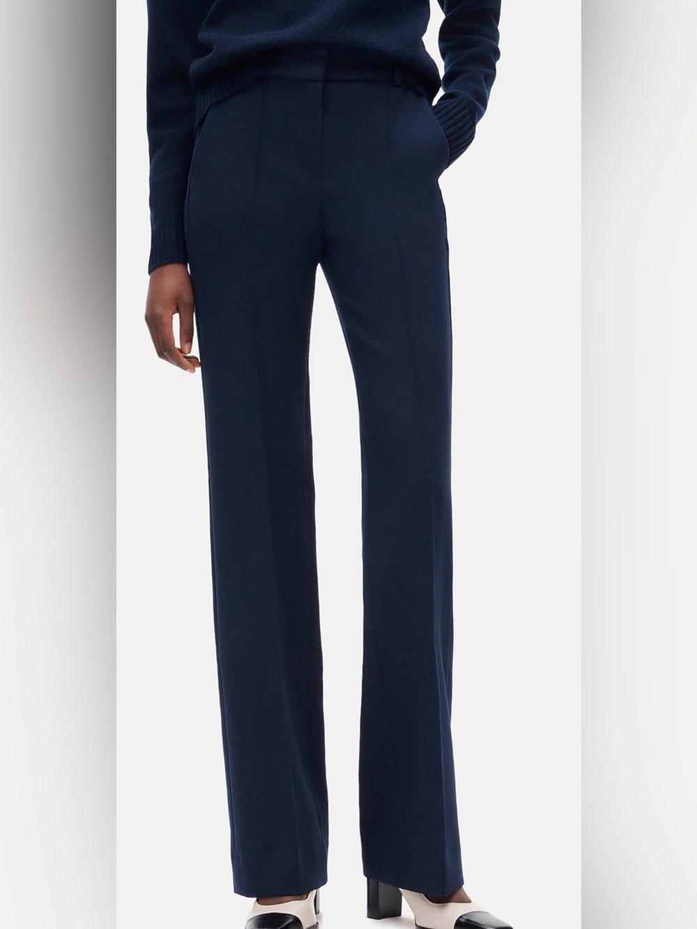 J. Crew Natalia Pant in Four Way Stretch Navy Petite